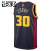 Maillot Basket Enfant Golden State Warriors Stephen Curry 2024-25 Nike City Edition Navy Swingman